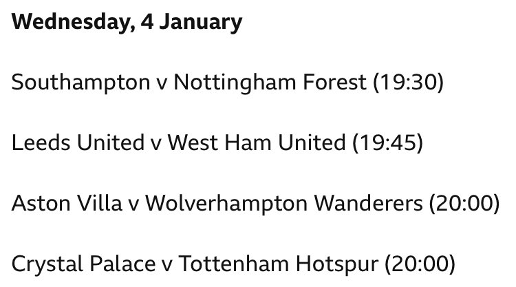 Wolves Christmas schedule for after the world cup has been confirmed #wwfc | #WolvesFC | #WolvesLads | #PL