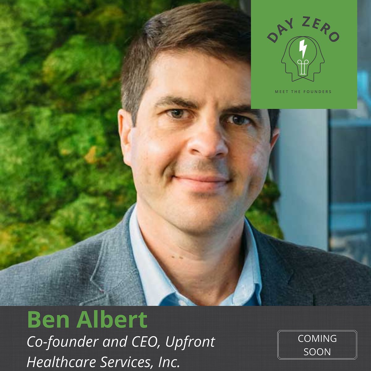 Nathan Bays, Healthcare M&amp;A, Citi, speaks with Ben Albert, Co-founder and CEO, Upfront Healthcare Inc., about leadership and the startup experience in tomorrow's 🆕 episode of #DayZero #podcast.

👀 Look out for it on your preferred podcast app tomorrow morning!