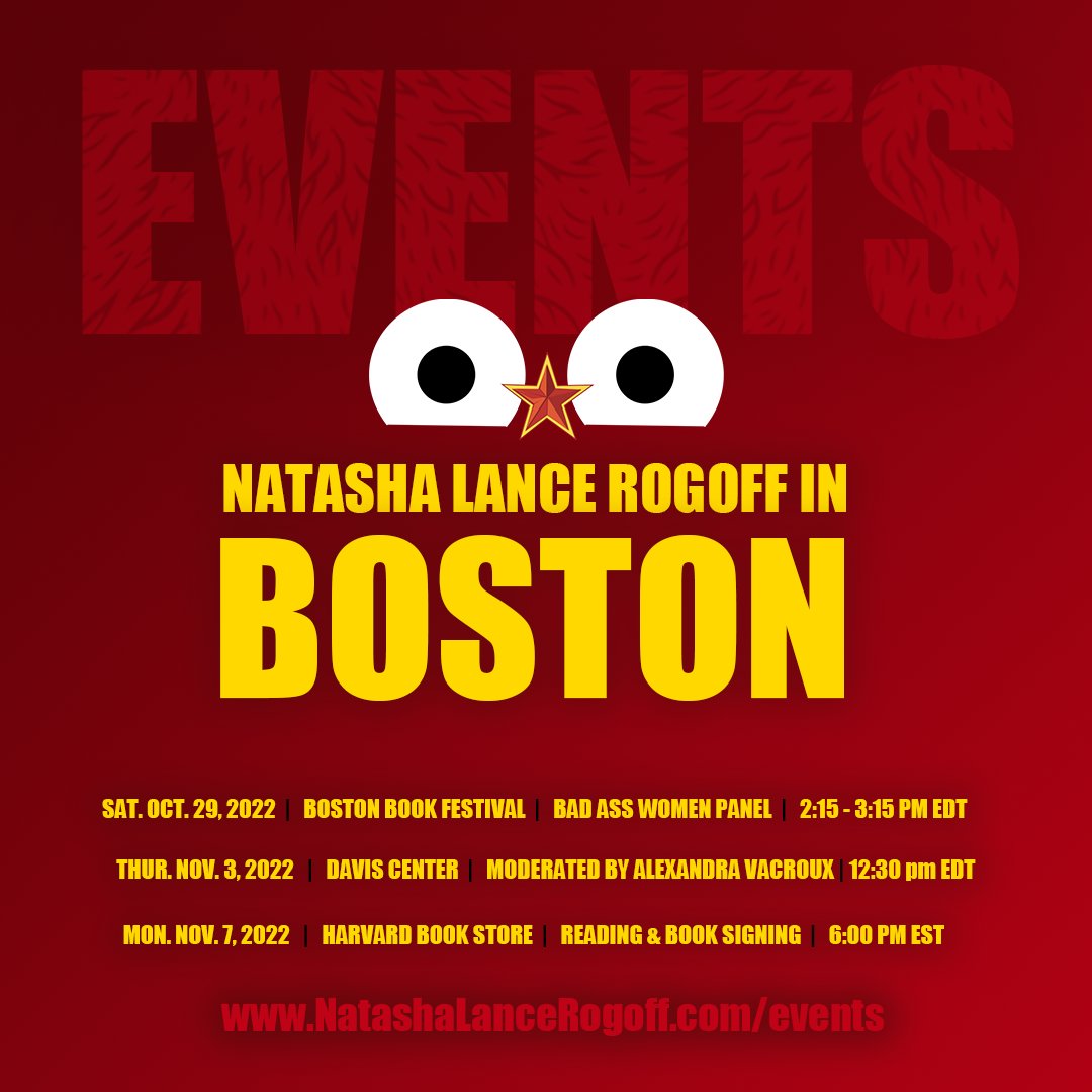 Catch me at @bostonbookfest this week and @DCRES_Harvard & @HarvardBooks in November! natashalancerogoff.com/events * natashalancerogoff.com/order-book