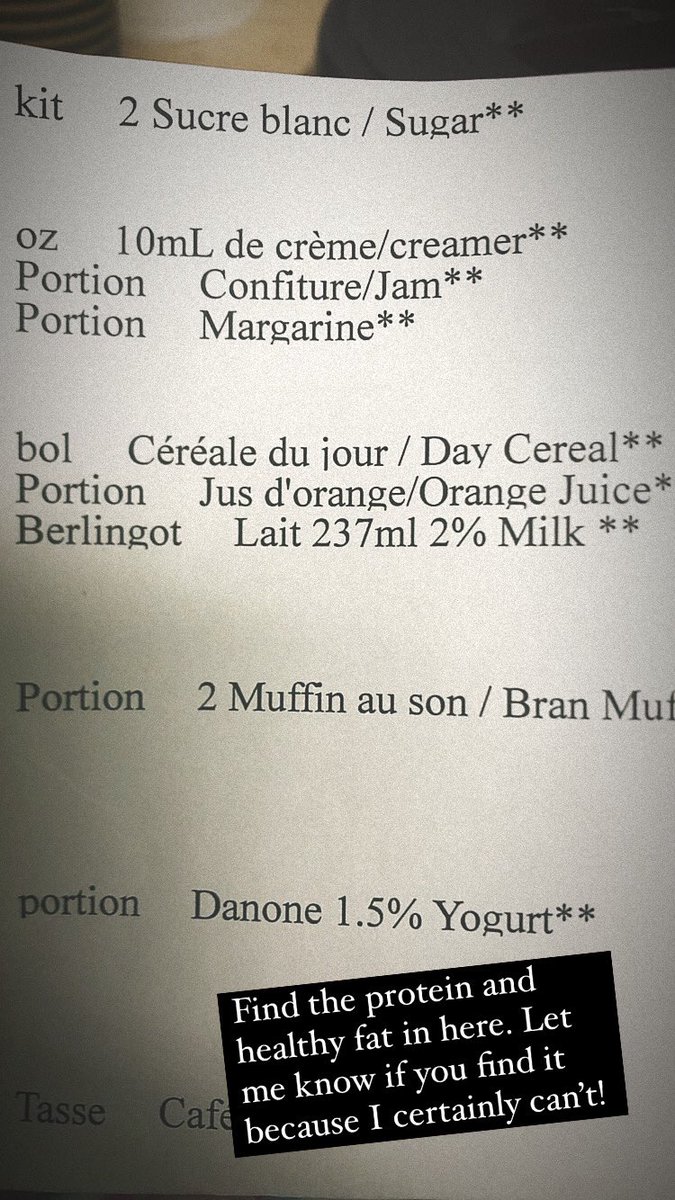 PoulinMD's tweet photo. I’m not influential enough but maybe some of you who will see this post can help me push this conversation. When will hospital food change??? How is this suppose to help me heal? Admitted with unknown cause of illness. No matter what it is I doubt this will fix it! https://t.co/bsJKmrmMm9