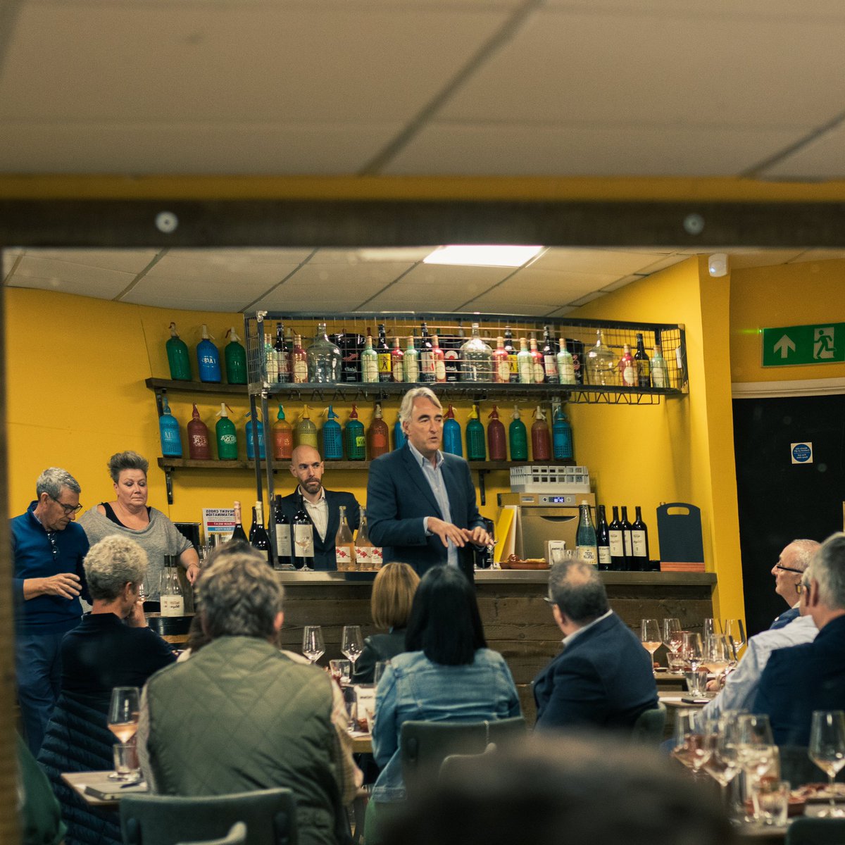 It’s always a pleasure welcoming @bodegasmuga to Cardiff. Who better to be the first to host a tasting on our new mezzanine! 

Stay tuned for tastings to be announced! @CandDWines @ultracomida @RiojaWine 
#riojamonth