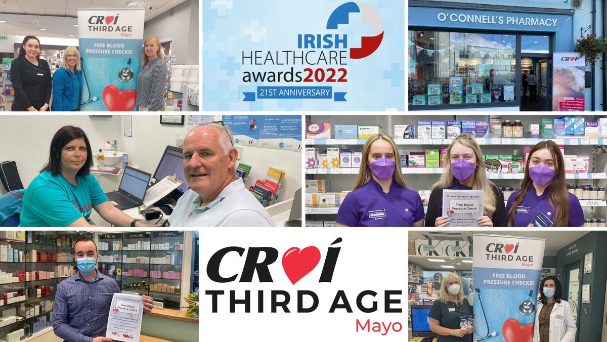 CroiHeartStroke's tweet photo. Croí is delighted to announce that the Mayo Measurement Month campaign has been shortlisted for an Irish Healthcare Award @HealthAwardsIrl , under the Patient Organisation Project of the Year category!🎉 

 #maymeasurement #ownitcheckitsortit 

👉https://t.co/IJy2tlT3PJ https://t.co/qUzFjllwSA