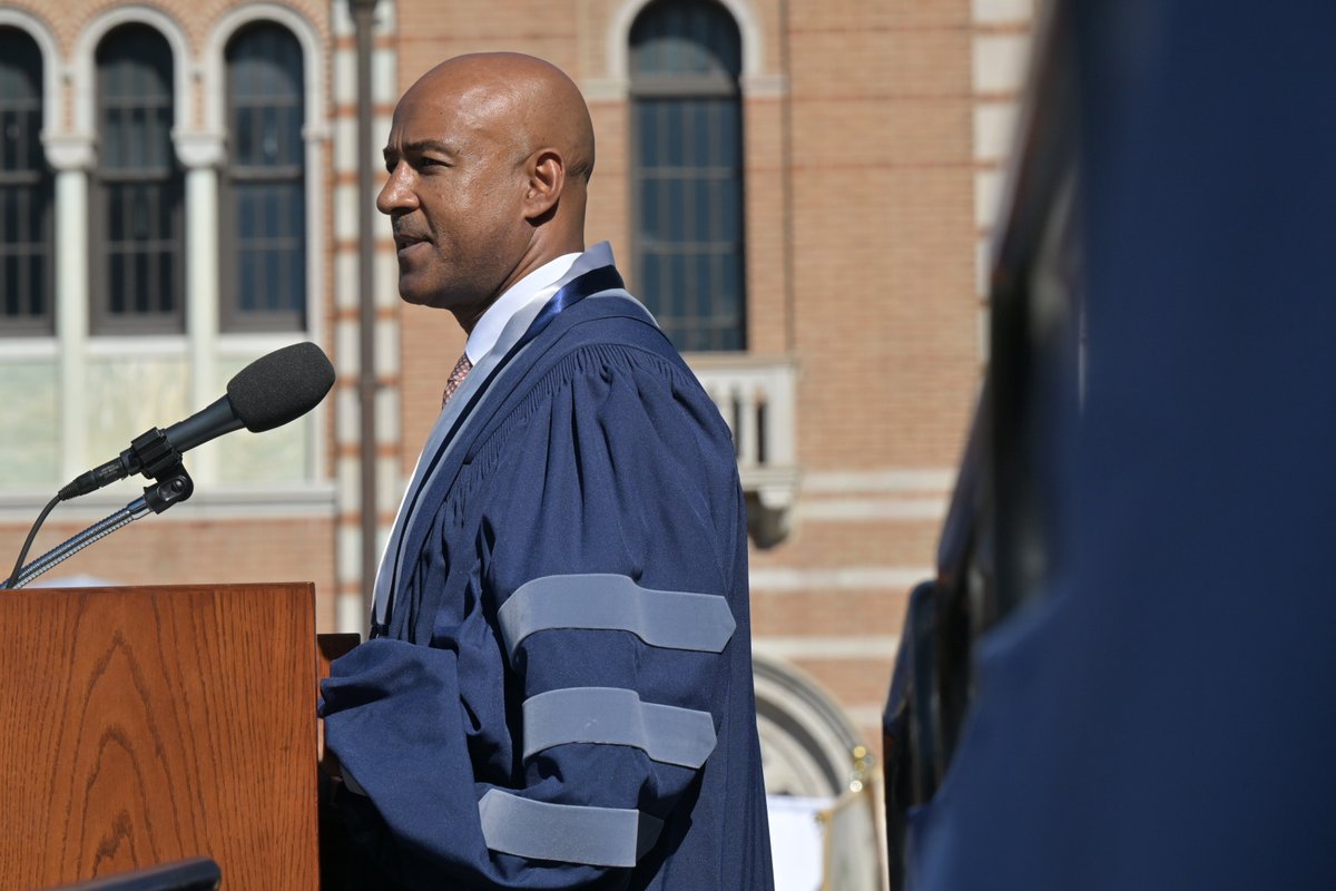 Rice University President Reginald DesRoches was inaugurated Oct. 22, in a historic investiture. The former provost and engineering dean was celebrated as the university's first Black, immigrant leader. #RiceU bit.ly/3gCKWJy
