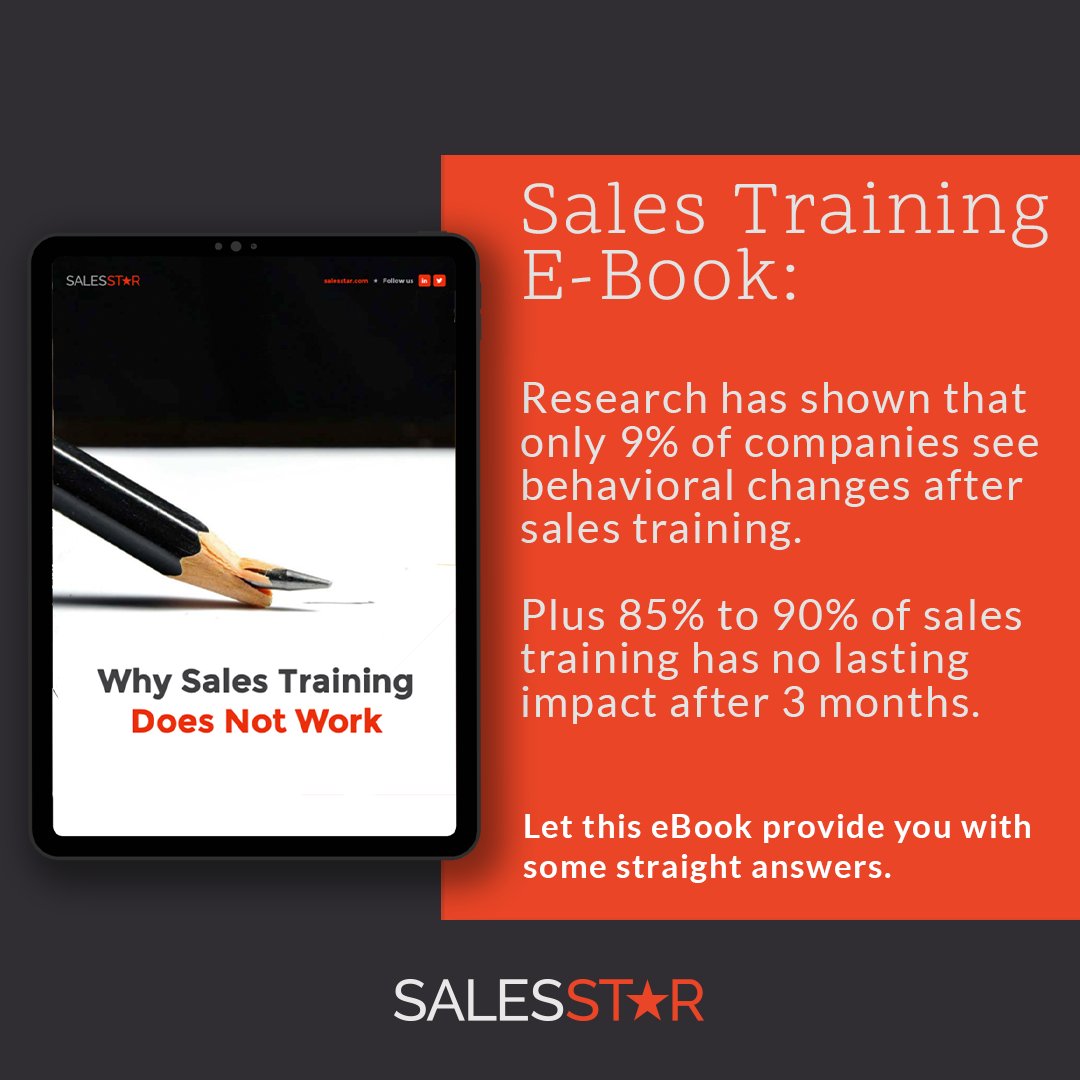troll_5_0's tweet photo. Looking for Sales Training? STOP! 🛑🤚

Research has shown that only 9% of companies see behavioral change in their sales team after sales training. Our free e-book looks into why.

#salestraining #salescoaching #salestransformation #sales #salescoach #business #management #ceo https://t.co/zid8i2ShWD