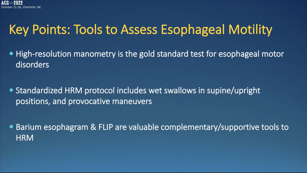 Non-#achalasia #motility disorders of the #esophagus with @RenaYadlapati 

#MedTwitter #GITwitter #A...
