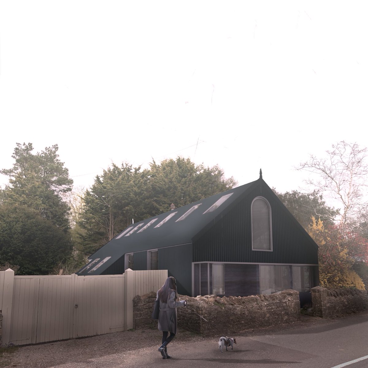 MEGArchitects's tweet photo. We are really pleased to secure consent for the rejuvenation and re-imagination of the ‘Tin Shed’; a former village club that will now be a work hub by day and a community hub by night. https://t.co/VxRzDqvbIC