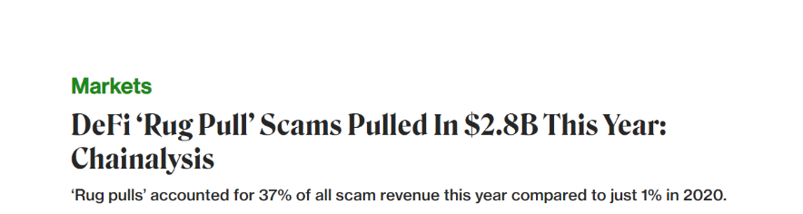 We’re sick &amp; tired of seeing headlines like this. VC &amp; Retail investors’ capital deserves better 

So we created ‘better’

Our guardian features make Rug Pulls &amp; Exit Scams a thing of the past

With us, headlines like this will cease to exist🔐