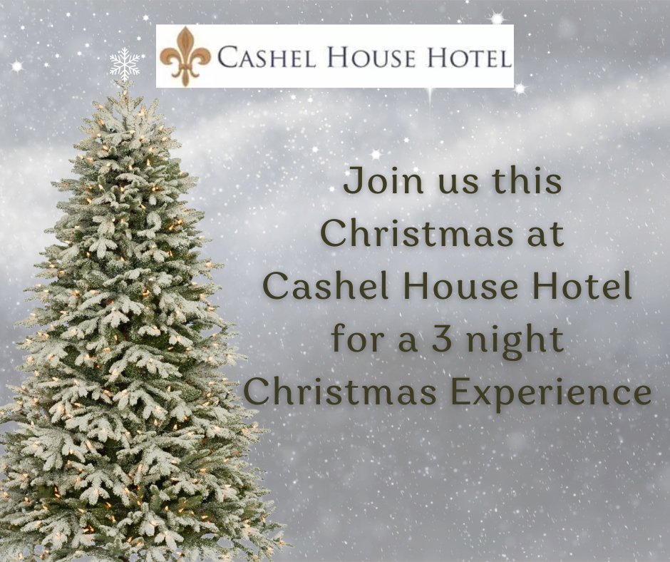 Embrace the festive season with a 3 night Christmas experience at Cashel House Hotel, your home away from home this Christmas awaits. 

For further information please contact reservations at +353 9531001 or online at buff.ly/3H6gBeN