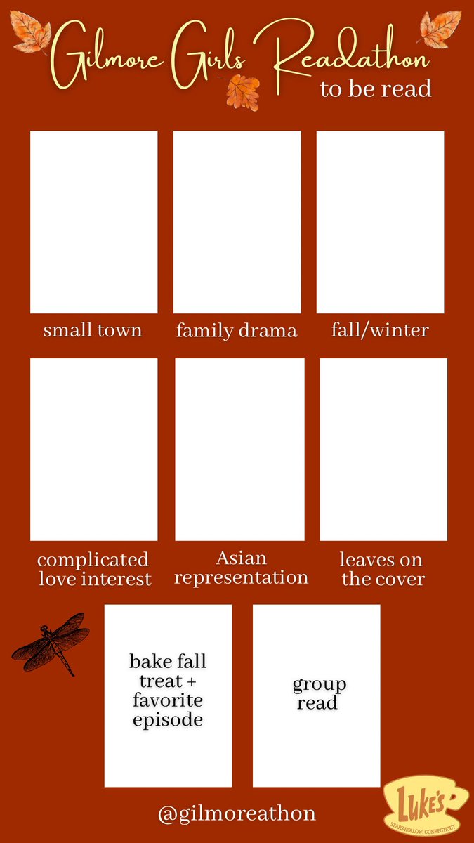 gilmoreathon's tweet photo. Here are some templates to use during the readathon! Don’t forget to tag/share with us! 🍁 https://t.co/WyVsRHhatj
