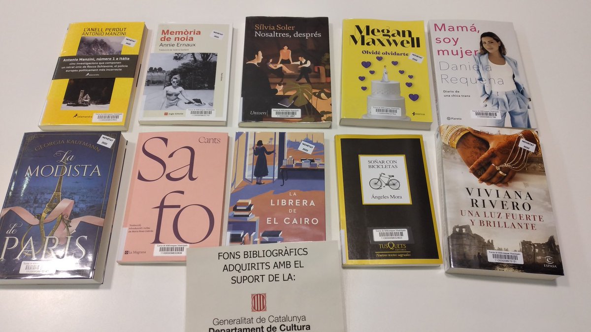 bnavarclessv's tweet image. Les novetats més variades a la teva biblioteca  📚
Amb el suport de la subvenció #OSIC @cultura_cat
 @CulturaCCentral   #OSICnavarcles