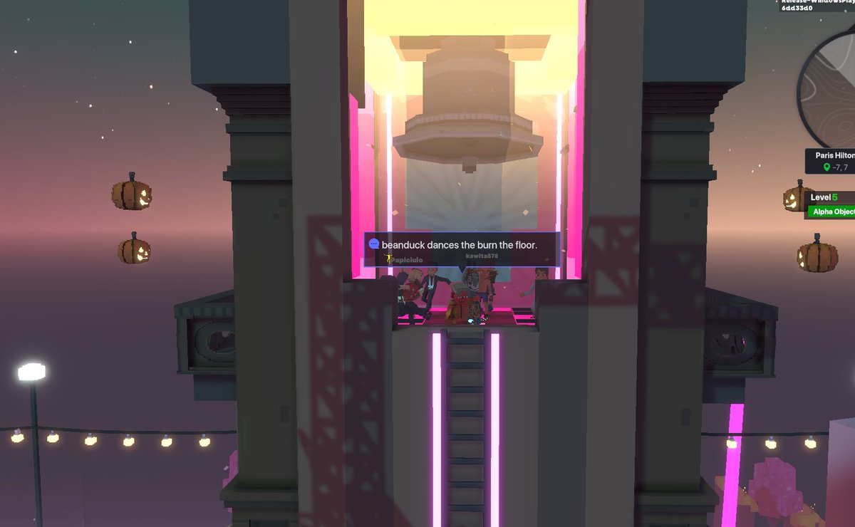 PhoebeCocker3's tweet photo. @TheSandboxGame I just participated in the Paris Hilton  #Cryptoween Event. Dancing in the Clock Tower check out my screenshot below!
🎃👇 https://t.co/pOblAxipBG