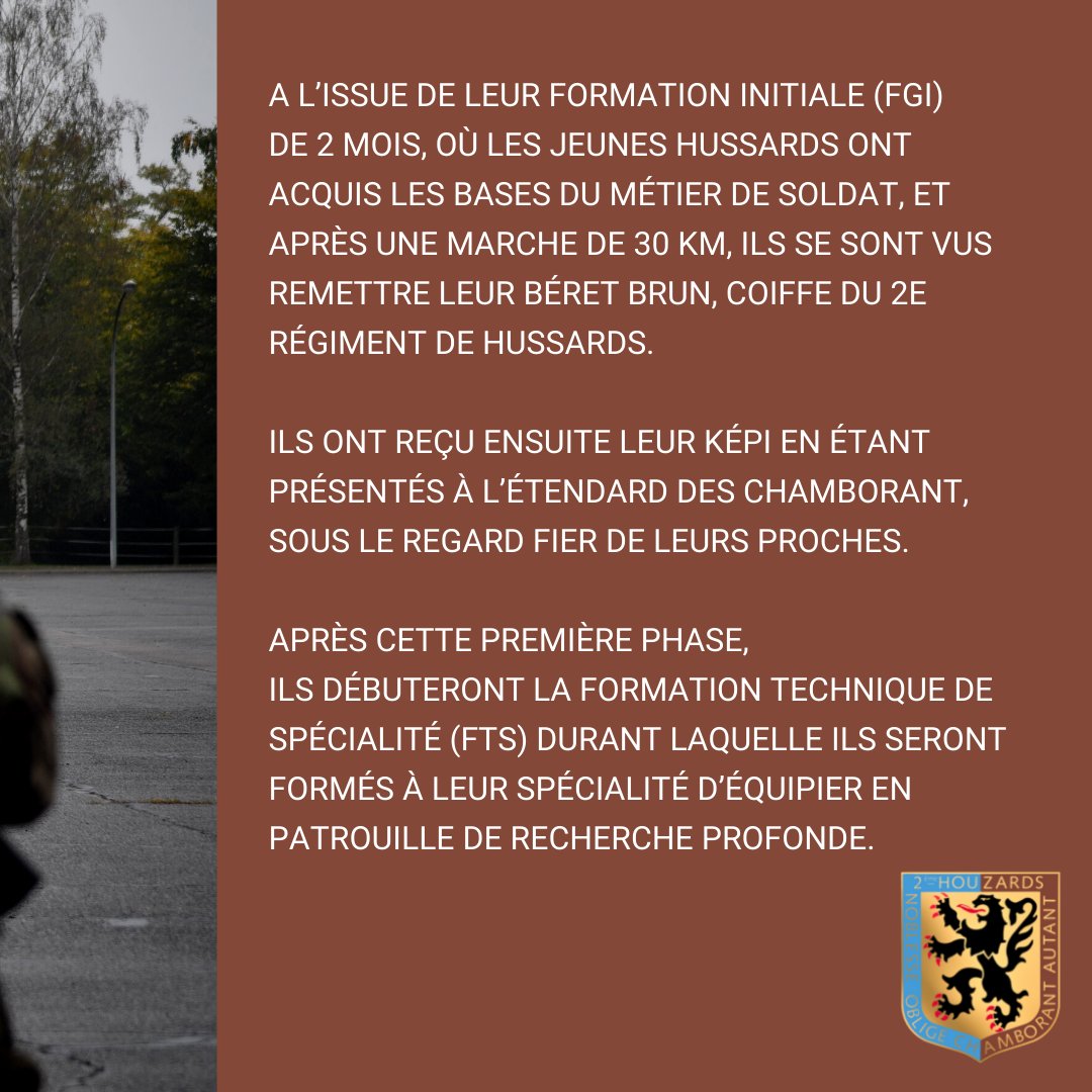 2emehussards's tweet photo. Remise de béret et de képis pour les nouveaux hussards!
#Interalliés #CapaciTerre #armee2terre #armeedeterre #army #armee #teamterre #infiltration #hussards #2eRH #armeefrancaise #renseignement #2erh #Hussards https://t.co/bVp08OekeF