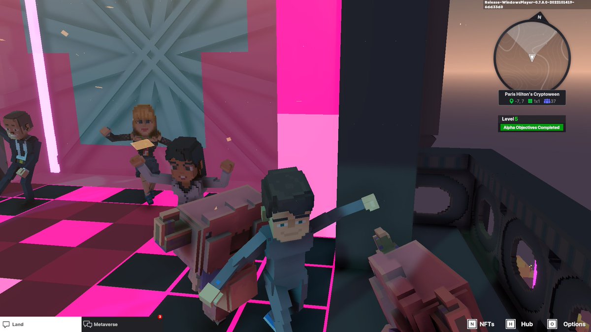 barb_jame's tweet photo. @TheSandboxGame I just participated in the Paris Hilton  #Cryptoween Event. Dancing in the Clock Tower check out my screenshot below!
🎃👇 https://t.co/eGi58M8Nbd