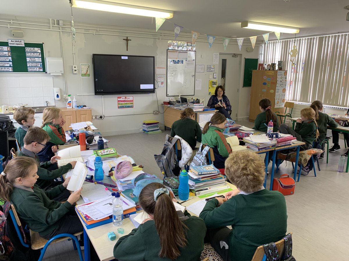 Huge thanks to Olive Mooney author of the “Cadaver College” series for delivering her creative writing session with the senior room. Excellent tips for crafting engaging settings, characters and plots.<a href="/PDSTLiteracy/">PDST Literacy</a>