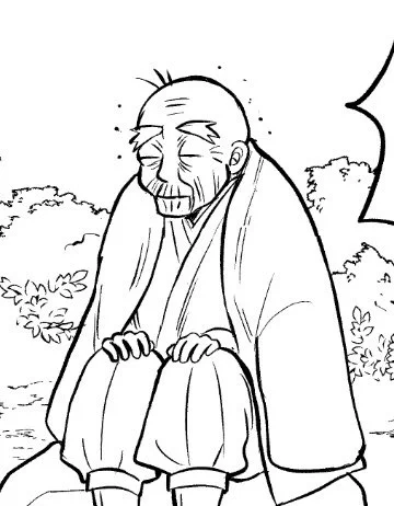 おじいちゃん描くの得意 