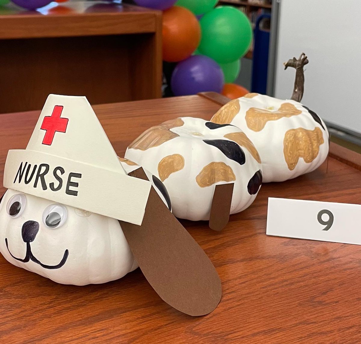 CockrillCowboys's tweet photo. CMS Students - Be sure to stop by the Learning Commons/Library and vote for your favorites in our “CMS Teacher Pumpkin Decorating Contest!” The categories for voting are: Most Creative, Overall Favorite, and Honorable Mention. Voting is open through this Friday. 🎃 https://t.co/qu72yQrAo2