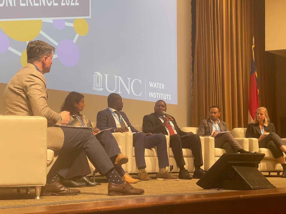 UNC_Water_Inst's tweet photo. Opening plenary: Our panelists greatly appreciate new reports on State of Water, Sanitation, and Hygiene based on SDG acceleration framework, focus on governance, and the need for governments to lead, but how will we measure the impact of the reports? #UNCwaterandhealth https://t.co/BYDNNrWObs