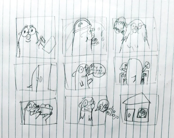 Este es el boceto de mi hermana 