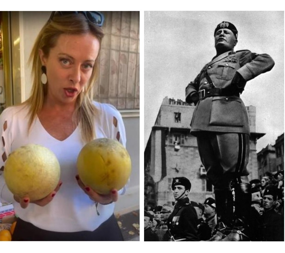 BARRIOTIERRAPRO's tweet photo. La nueva primer ministro de #Italia se declara admiradora del dictador Benito Mussolini 

Italia tiene una nueva primer ministro, se llama Giorgia Meloni y públicamente se ha declarado "admiradora" del fascismo  y admiradora además del ex dictador de Italia Benito Mussolini. https://t.co/a2iotg9hKe