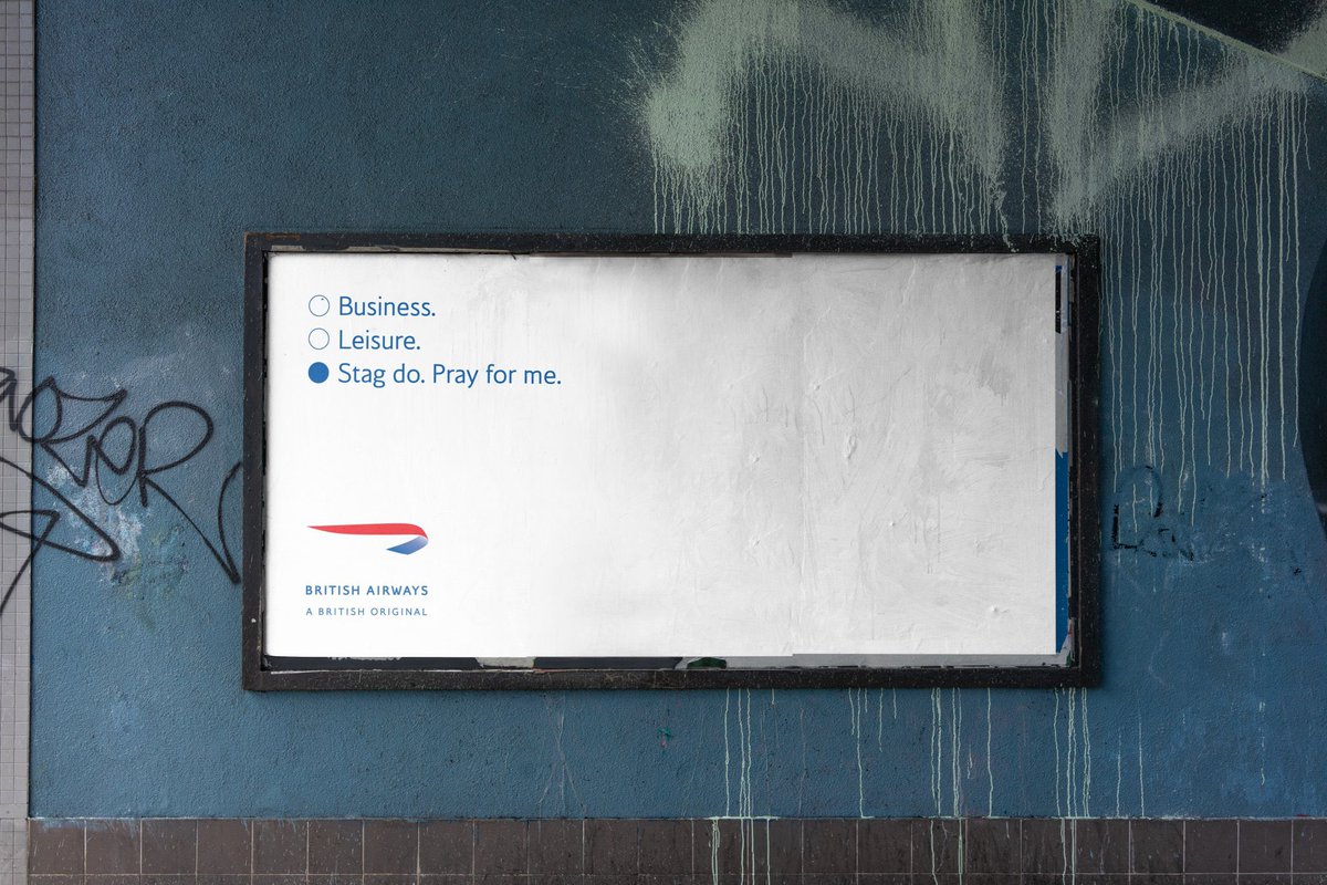 DeanOelsch's tweet photo. Damn. The new Uncommon campaign for BA IS 👌. Over 500 unique pieces of creative. https://t.co/aTCfzA5ZHt