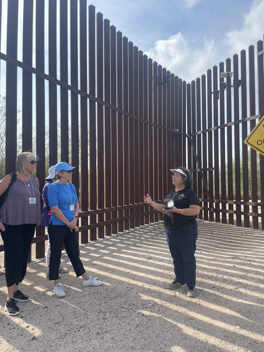 ahmcparland's tweet photo. Ramona Casas of ARISE on the militarization of the border: “it’s a systemic crisis. Our real crisis is access  to water and people having what they need. Not the border.” https://t.co/rKEii0cMUF
