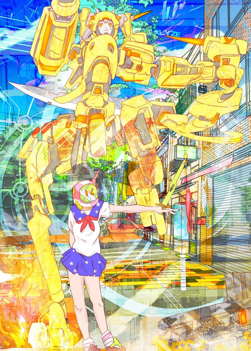 NTvWZRQKZdLb0Ip's tweet image. こんな感じのイラスト描いてます。普段は水彩みたいなモノです。