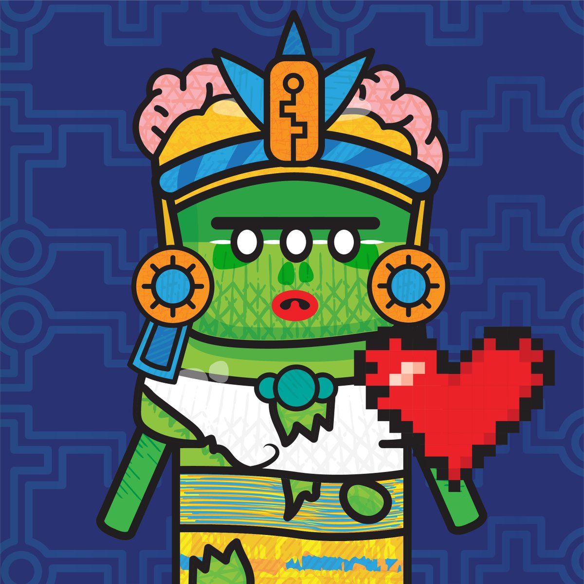 There is magic in the night when pumpkins glow by moonlight. 🌙

Inspired by an ancient Mayan legend The Worry Dolls #nft collection 🇬🇹
.
#nft #nftart #art #nfts #crypto #ethereum #cryptocurrency #opensea