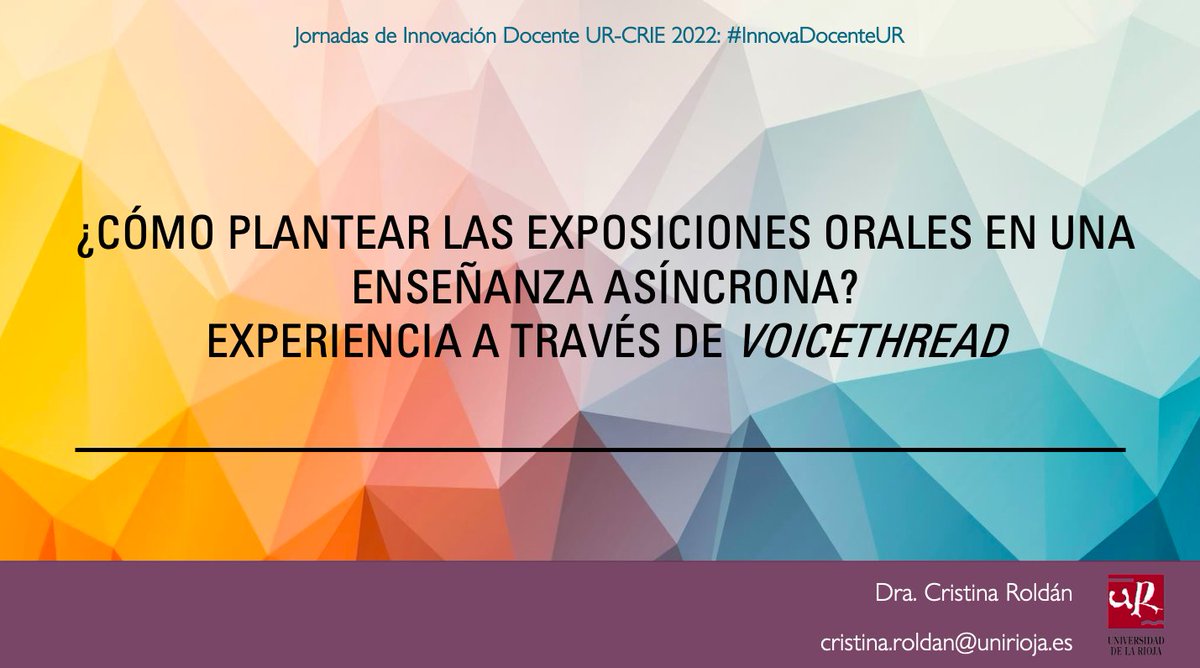 MusicologiaUR's tweet photo. Mañana dan inicio las Jornadas de Innovación Docente #InnovaDocenteUR de la @unirioja, en las que participará nuestra compañera @cristinaroldanf presentando los resultados de un proyecto implementado en una asignatura de nuestro Máster. https://t.co/tB7nzEbFIX