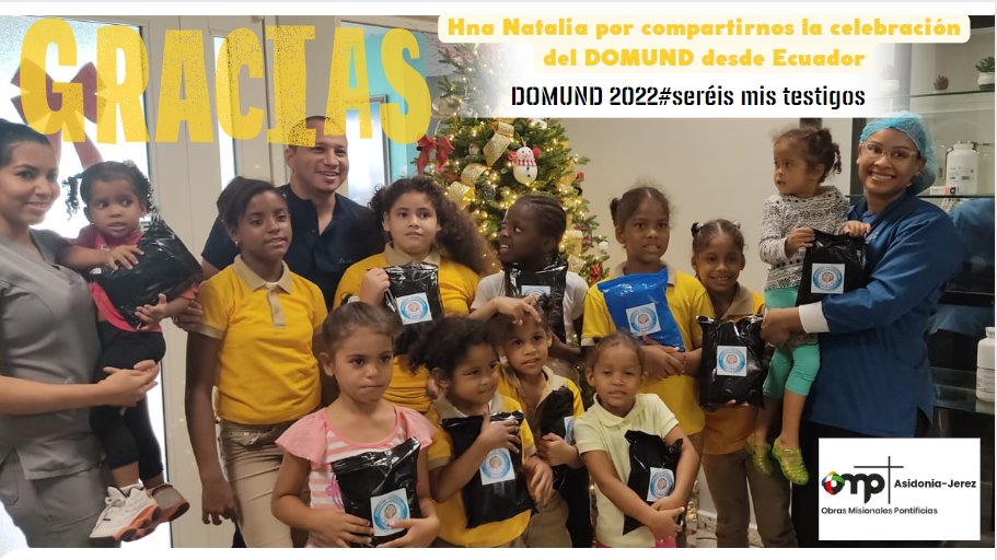 #Domund2022
Nuestra Misionera La Hermana Natalia comparte su celebración del DOMUND2022 en Ecuador. ¡¡Nos vemos pronto!!