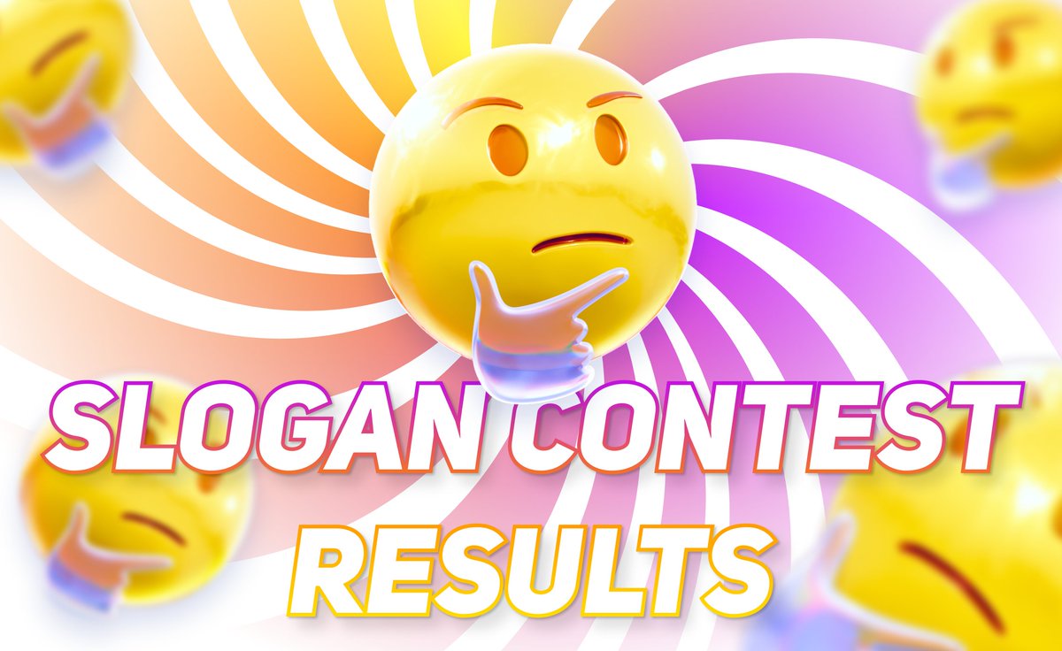 Congrats to the winners of our slogan contest!🥳 

We had a lot of fun with this activity, and we're excited to announce the winners. 

🔗discord.gg/Tsu3qSPxkJ

We'll be doing more contests like this, so stay tuned for more opportunities for your inner creativity to shine.

🙌