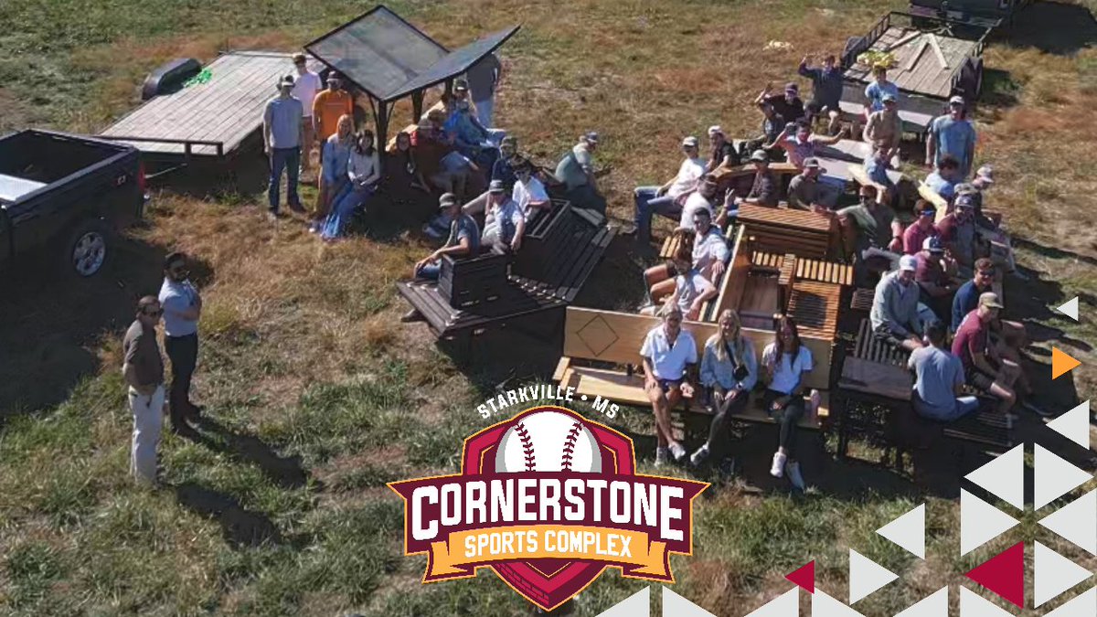StarkvilleParks's tweet photo. Visitors at Cornerstone Sports Complex will have a variety of benches to choose from when using our rest areas and moving throughout the park. Thanks to students in MSU's School of Architecture, each bench has special features to accommodate entire teams &amp; families. https://t.co/n2FmCQNVVK