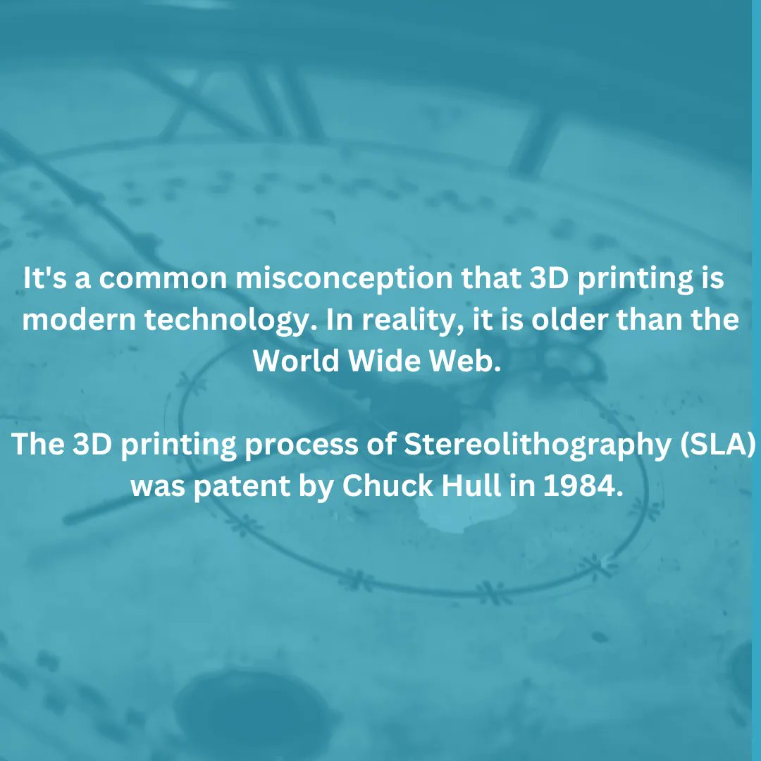 novaters3's tweet photo. Did you know this? 3D printing has existed for longer than you probably thought! 
For more info on Novaters3D, check out the LinkTree in our bio!
#3Dprinting #printing #technology #Novaters3D #3D #Toronto #smallbusiness
#startup https://t.co/U2penzr2CR