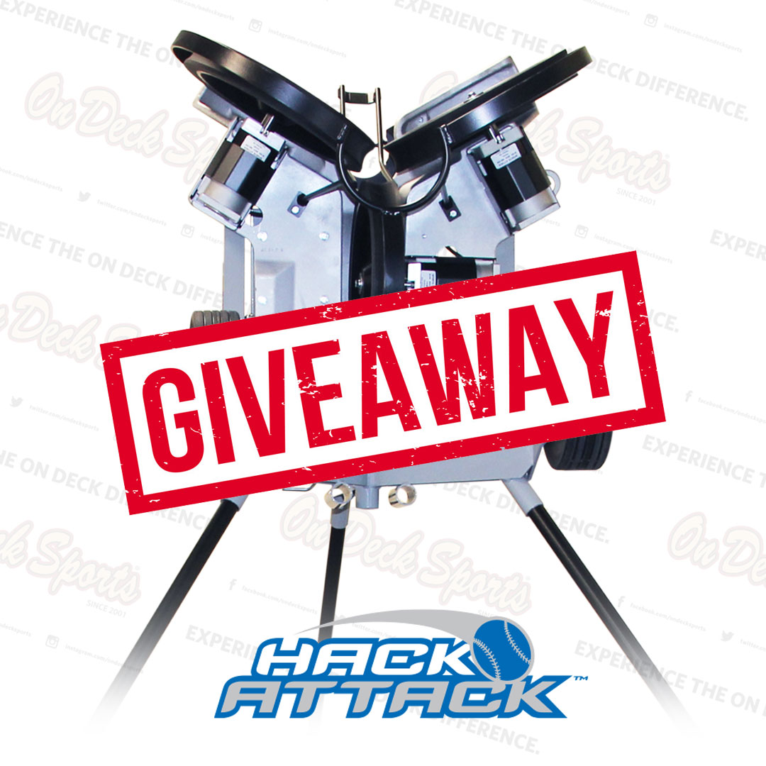 🚨 GIVEAWAY TIME!🚨 Win a FREE Baseball/Softball Hack Attack Pitching Machine‼️ How to Enter: 1. Follow @ondecksports and @sports_attack 2. Like this post 3. Retweet this post One winner will be chosen at random on Monday 10/31