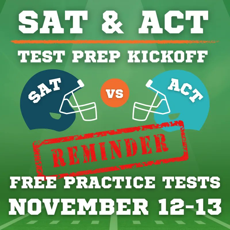 Did you claim your spot on the winning team? Our ACT/SAT Test Prep Kickoff weekend is Nov. 12-13! This free event will give you access to a proctored exam, detailed score breakdown, strategy sessions, and a custom study plan. ➡️ Register here: applerouth.com/kickoff/ #SATACT