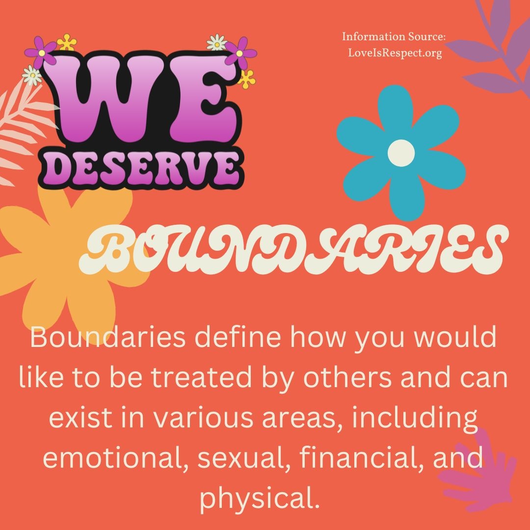 Caption: We each deserve to be able to set boundaries in our relationships and have them honored by our partners. Having boundaries requires that we are authentic and true to ourselves and others about how we would like to be treated and our expectations within the relationship.