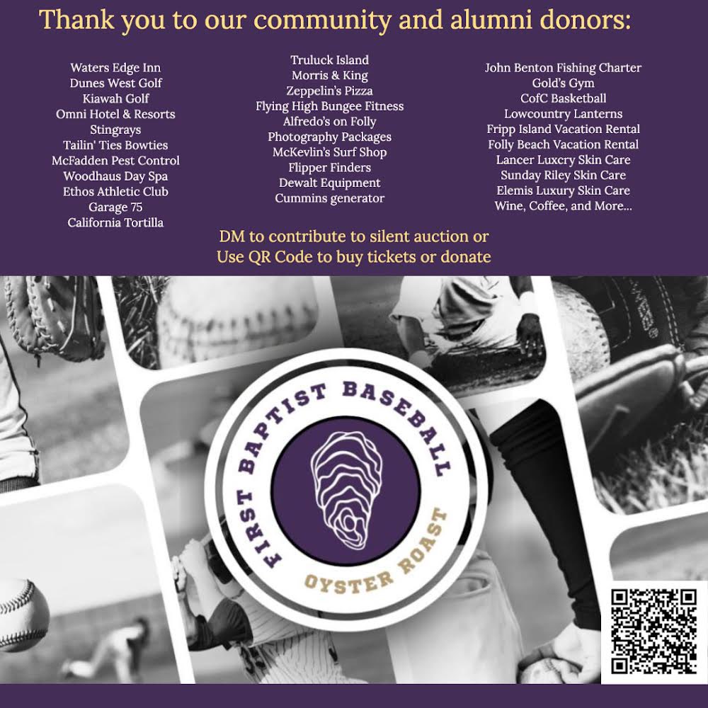 FBCanesBaseball's tweet photo. Please join us for our 2nd Annual Oyster Roast and Silent Auction! The event will be December 3 at Truluck Island! Scan the QR code to be directed to the event site or visit the site here: https://t.co/WY9PnPFCE4

Thank you for your continued support!

#WeAreFB https://t.co/wOI26lenFi