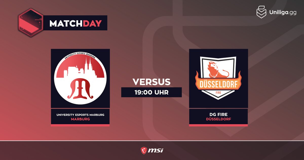 #valorant🔥

Endlich Startschuss für die neue Saison! In einer Stunde sind wir live 👏

⏰ 19 Uhr
📺 twitch.tv/uniliga_aim
➡️ University eSports Marburg ⚔️ <a href="/ddorf_gaming/">Düsseldorf Gaming</a> FIre
🎙️ <a href="/FourKTTv/">FourKTTv</a> &amp; <a href="/MilliTheKid_/">MilliTheKid</a> 
🎬 Dont Flash My R