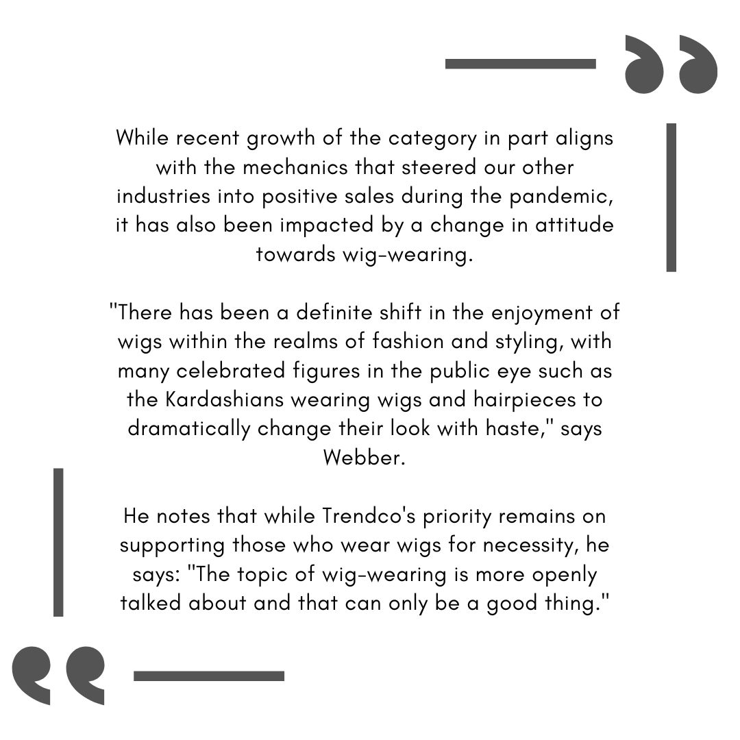 TrendcoWigs's tweet photo. Here's a snippet from a recent article in Cosmetics Business featuring our own Sales &amp; Marketing Manager Bradley discussing the increase in demand of human hair products occurring as a result of the increased focus on hair as a form of expression in mainstream culture. https://t.co/cGlsHHHZVf