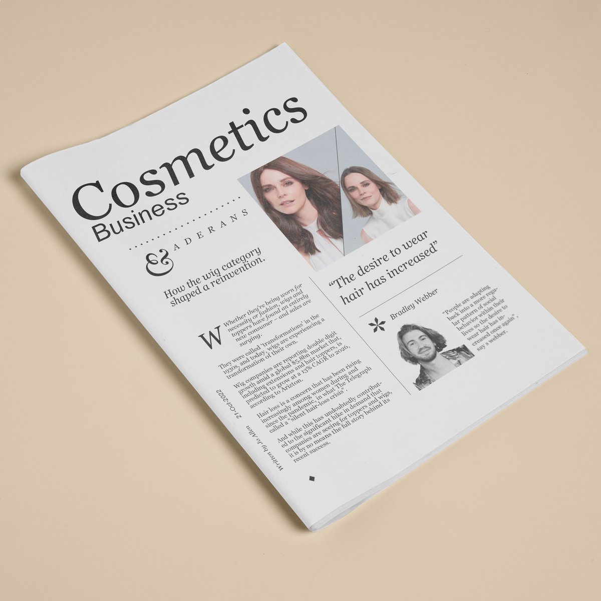 TrendcoWigs's tweet photo. Here's a snippet from a recent article in Cosmetics Business featuring our own Sales &amp; Marketing Manager Bradley discussing the increase in demand of human hair products occurring as a result of the increased focus on hair as a form of expression in mainstream culture. https://t.co/cGlsHHHZVf