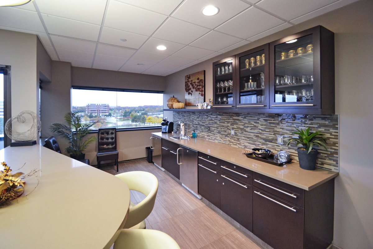 Premier_CD's tweet image. Let's hear it for the office cafe! Cafe areas can be a thriving hub of activity in any office, whether it's people socializing over lunch or discussing a project over coffee.  While we're in a cafe state of mind, here are a few cafe areas we love. #officecafe #breakroom