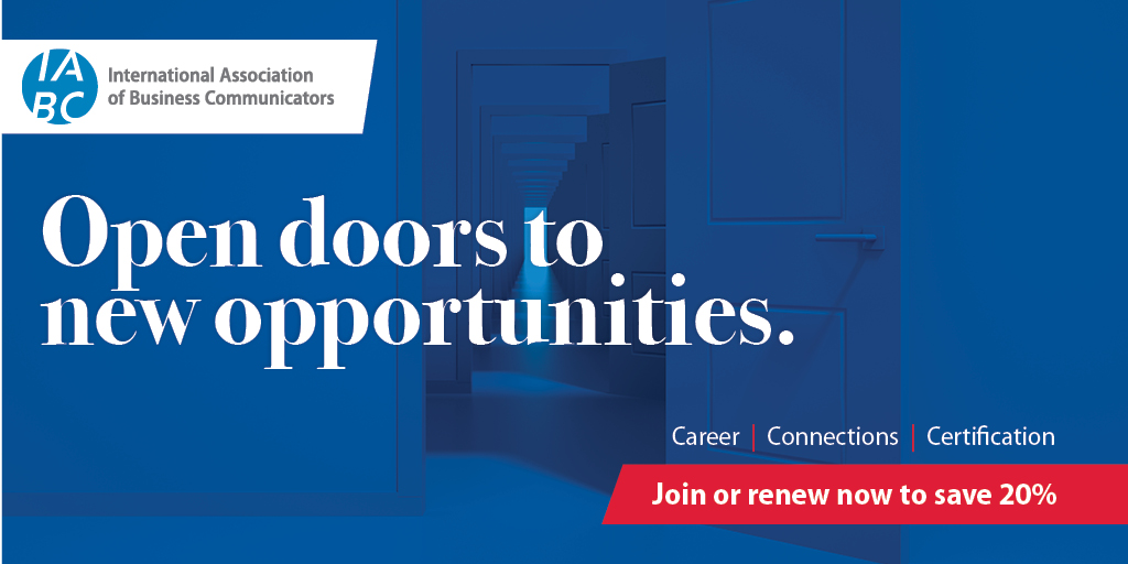 IABC_CO's tweet photo. There is only 1 week left to take advantage of Member Month discounts. Why not join, or re-join, today and open doors to new opportunities? https://t.co/nn8zOINZ8c
#IABC #MemberMonth #Communicators https://t.co/yAG8TrtHE9