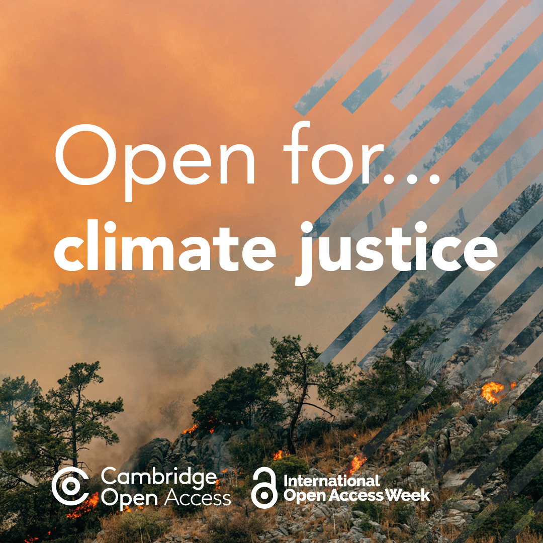 We're Open for Climate Justice as part of #OAWeek To support #OA climate research and empower researchers to affect and impact the climate movement, we're open for: 🤝 Collaboration ‍⚖️ Opportunity ♻️ Sustainability 🌍 Climate Action #CUPOAWeek 🔗 cup.org/3eXRKRL 🔗