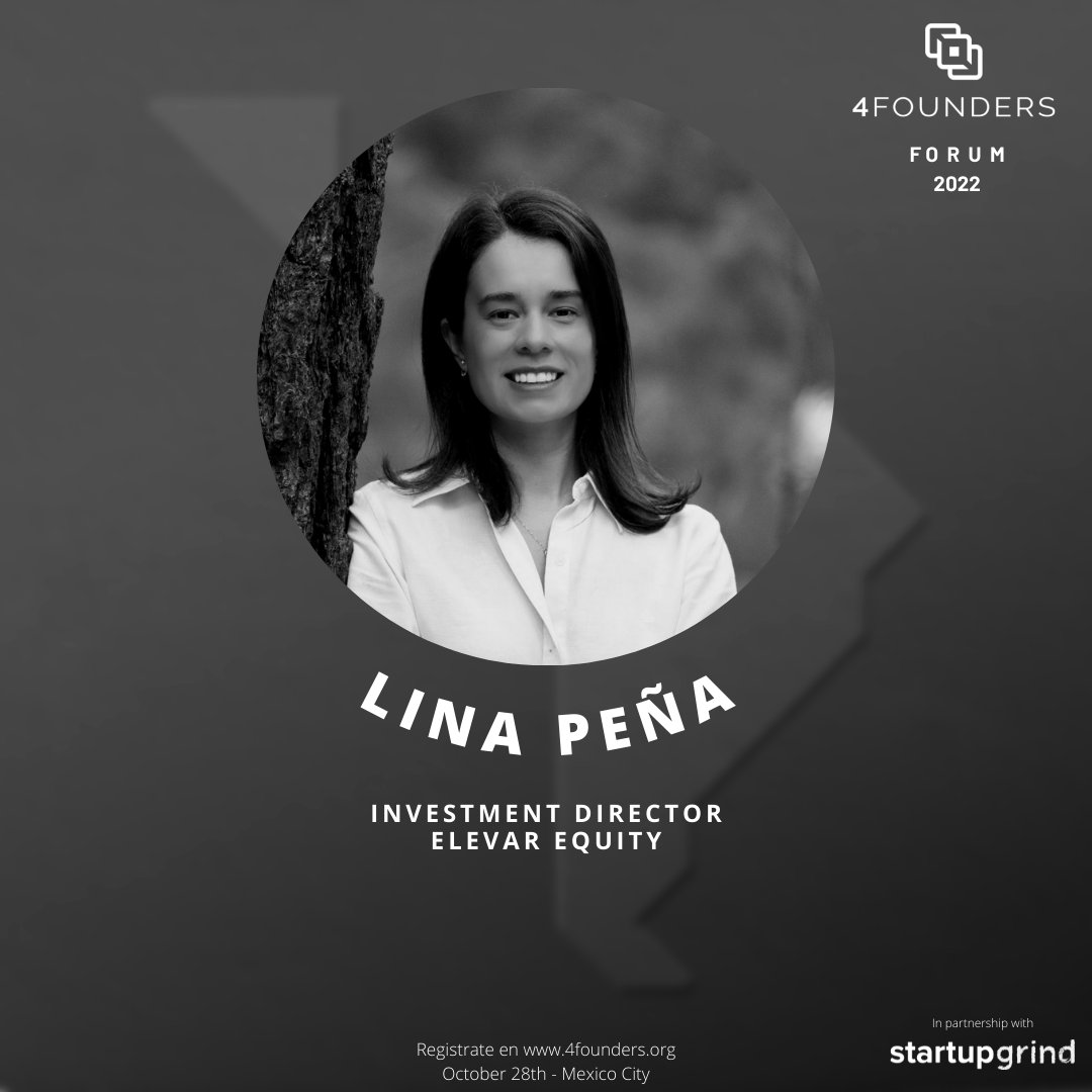 Acompáñanos este Viernes en #4foundersforum en la Torre BBVA Reforma, donde se darán cita los principales founders de startups en Latam.

Acompaña a 
<a href="/pimepardo/">Pime Pardo</a> de @ALLVP_  y  #linapeña de <a href="/elevarequity/">Elevar Equity</a> para entender el VC actual en Latam

Reserva en: bit.ly/4founders2022