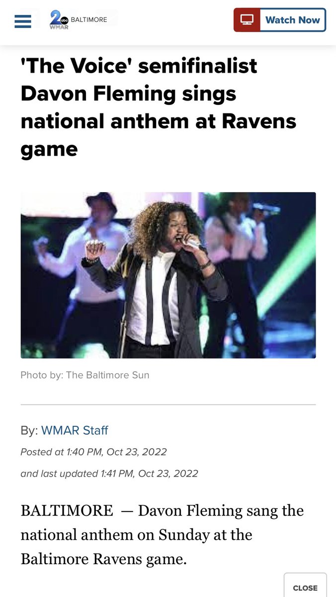 Congrats to my Bmore <a href="/Ravens/">Baltimore Ravens</a> on yesterdays win! Thanks for the constant love &amp; support you guys continue to give me! <a href="/WMAR2News/">WMAR-2 News</a> thank you for such an amazing article!! Love you guys 💯