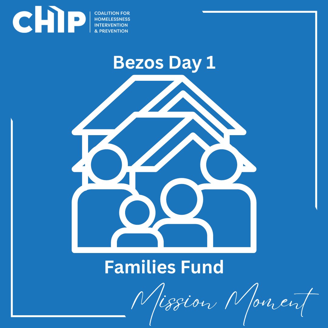 It's #MissionMomentMonday! 

CHIP was awarded $1.25 million from the Bezos Day 1 Families Fund in 2020. Of this award, $1 million will be re-distributed to #Indianapolis community-based organizations pursuing solutions to #endfamilyhomelessness. 
#chipindy #partnership