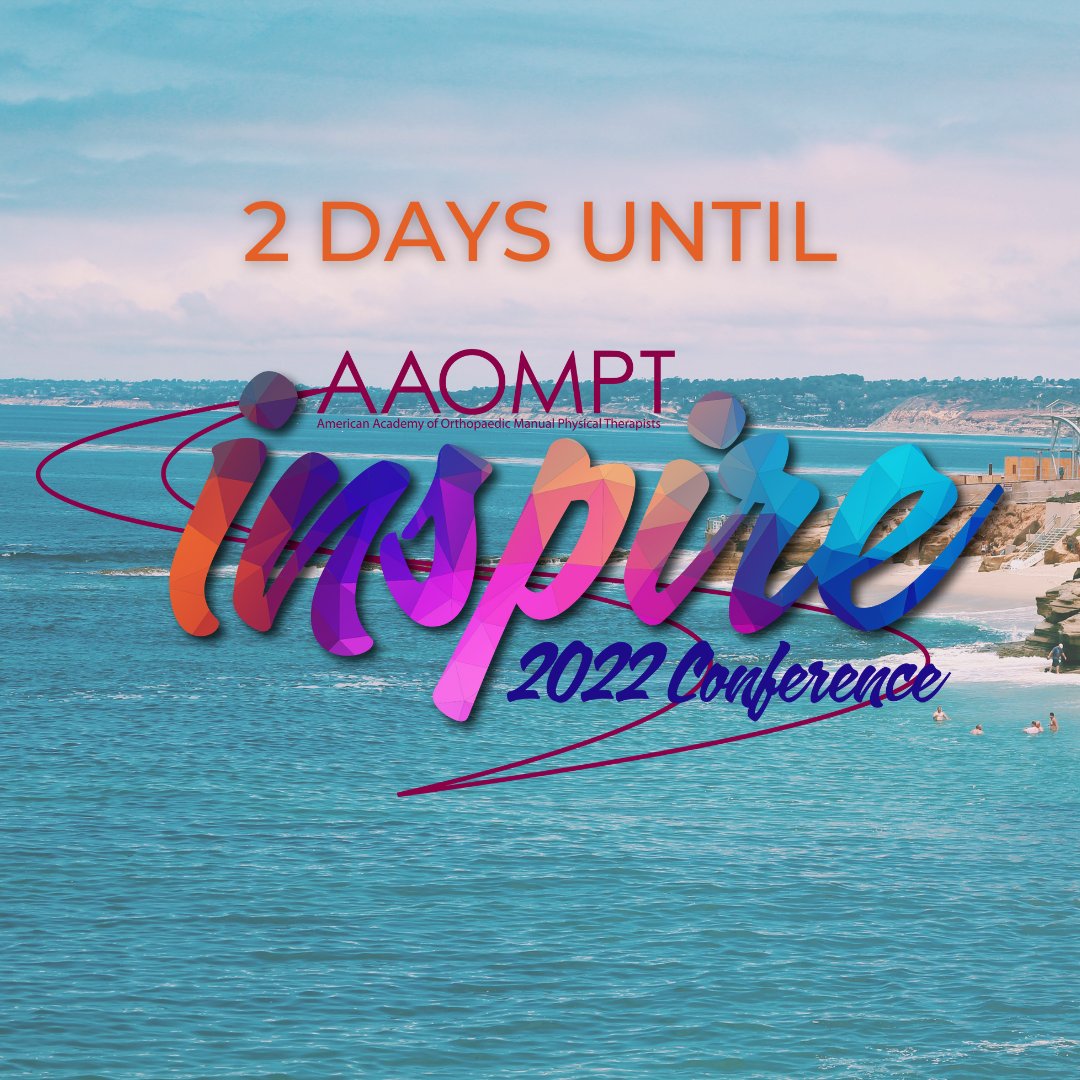 AAOMPT's tweet photo. Only two days until Annual Conference.  We look forward to seeing you in San Diego. https://t.co/OtyRBhLZId