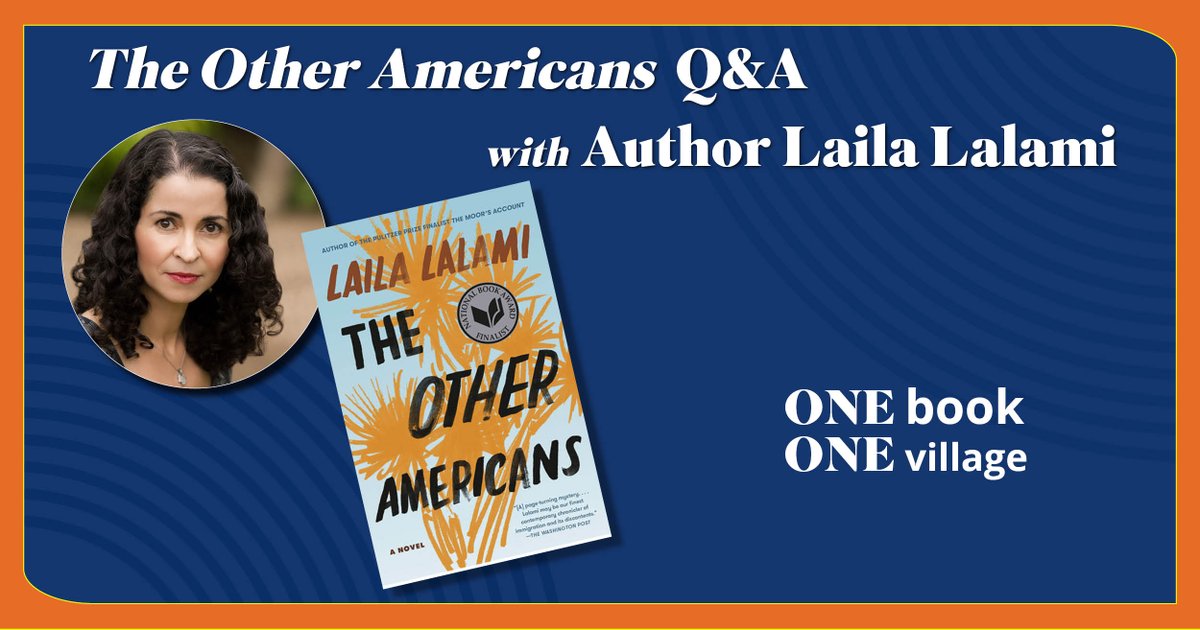 Tomorrow, 7 p.m., is the first of two virtual events with Laila Lalami, author of The Other Americans. It's an incredible opportunity to hear from a bestselling author, and we encourage our community to register: bit.ly/LailaLalamiQan…. Can't make it? The next event is Thursday.