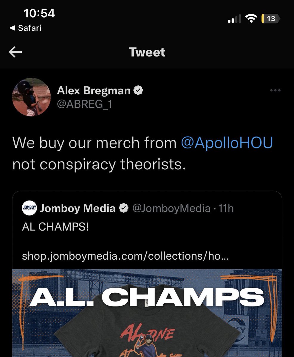 Alex Bregman just murdered Jomboy.  

I’m BREGNANT again 

#levelup #astros