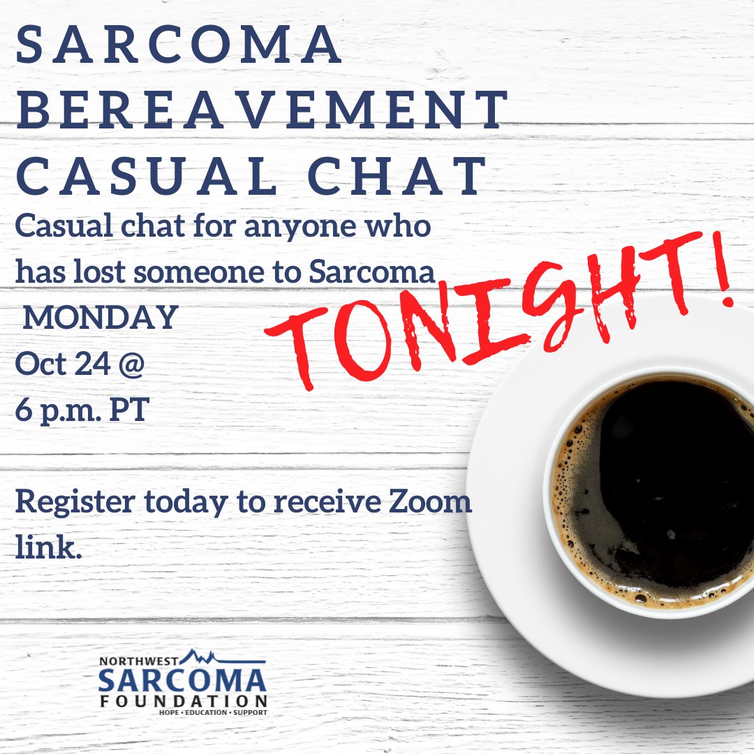 Join us for our peer-to-peer groups, facilitated by volunteers who care. We attempt to create an organic discussion, taking it where it leads. We do not discuss treatment specifics or medication specifics. #sarcoma, #dragonslayersunite, #nwsarcoma classy.org/event/sarcoma-…