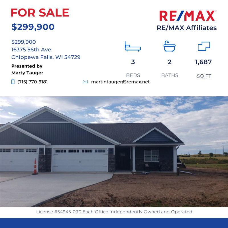 MartinDick's tweet photo. Beautiful home at 16375 56th Ave, Chippewa Falls, WI 54729 for sale. Call me to learn more  (715) 770-9181 .

Click here for details:
https://t.co/ZcsxYH9yew https://t.co/JIibYZpXQz